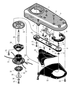 Part Location Diagram of MU710140 Briggs and Stratton Nut, Axle
